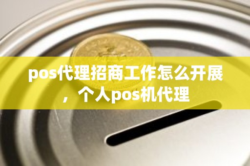 pos代理招商工作怎么开展，个人pos机代理