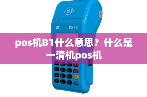 pos机B1什么意思？什么是一清机pos机