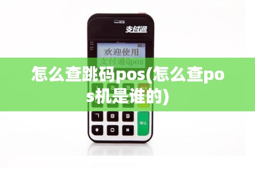 怎么查跳码pos(怎么查pos机是谁的)