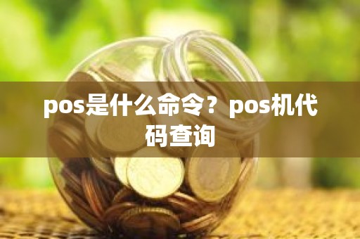 pos是什么命令？pos机代码查询