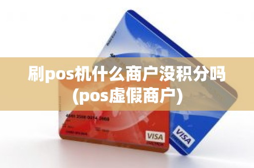 刷pos机什么商户没积分吗(pos虚假商户)