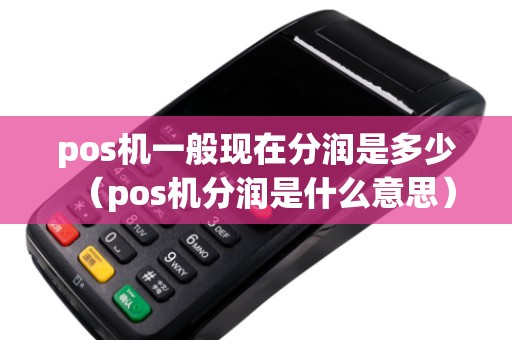 pos机一般现在分润是多少（pos机分润是什么意思）
