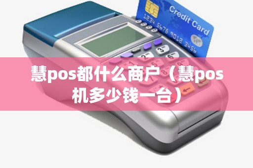 慧pos都什么商户（慧pos机多少钱一台）