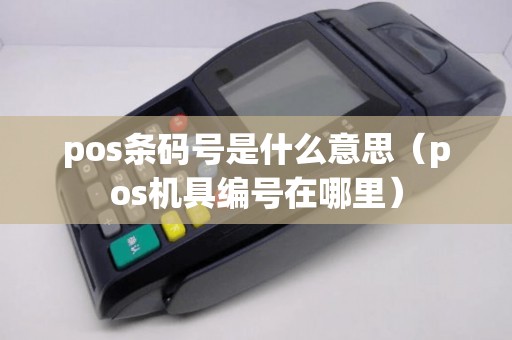 pos条码号是什么意思（pos机具编号在哪里）