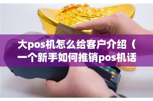 大pos机怎么给客户介绍（一个新手如何推销pos机话术）