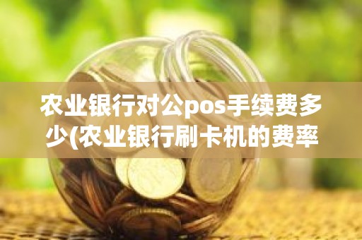农业银行对公pos手续费多少(农业银行刷卡机的费率多少)