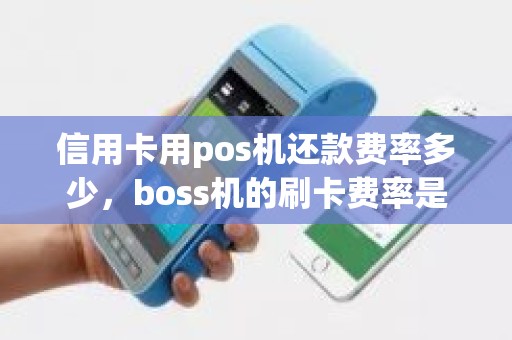 信用卡用pos机还款费率多少，boss机的刷卡费率是多少