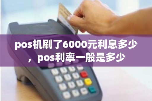 pos机刷了6000元利息多少，pos利率一般是多少