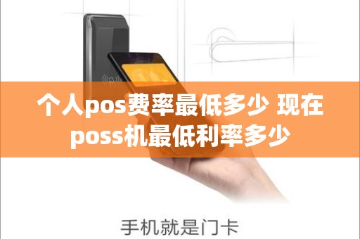 个人pos费率最低多少 现在poss机最低利率多少