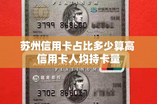 苏州信用卡占比多少算高 信用卡人均持卡量