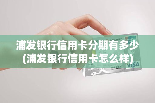 浦发银行信用卡分期有多少(浦发银行信用卡怎么样)