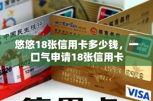 悠悠18张信用卡多少钱，一口气申请18张信用卡
