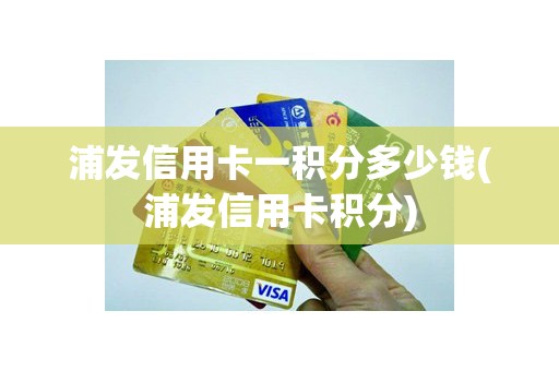 浦发信用卡一积分多少钱(浦发信用卡积分)