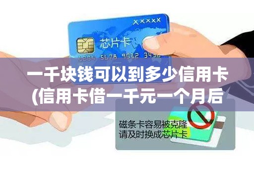 一千块钱可以到多少信用卡(信用卡借一千元一个月后还多少钱)