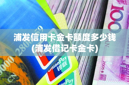 浦发信用卡金卡额度多少钱(浦发借记卡金卡)