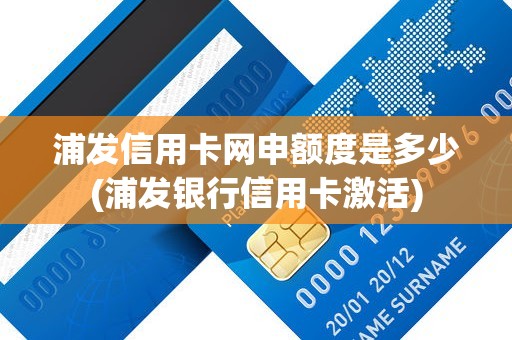 浦发信用卡网申额度是多少(浦发银行信用卡激活)