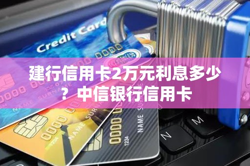 建行信用卡2万元利息多少？中信银行信用卡