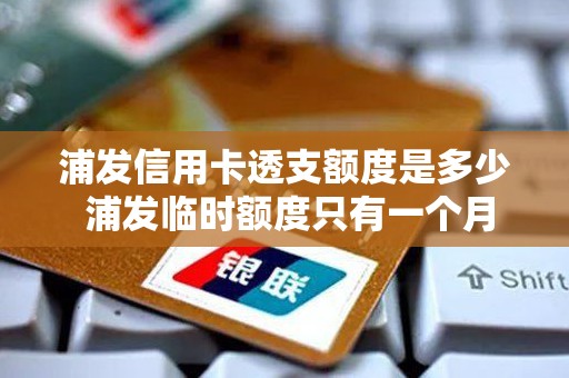 浦发信用卡透支额度是多少 浦发临时额度只有一个月