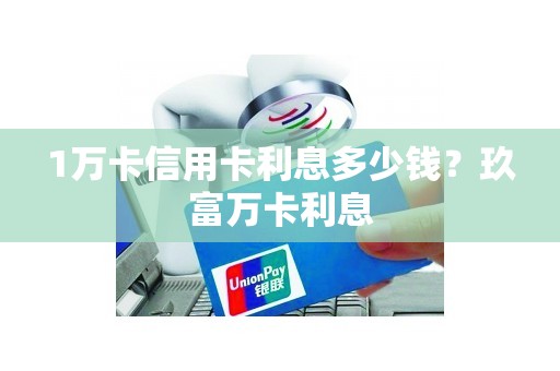 1万卡信用卡利息多少钱？玖富万卡利息