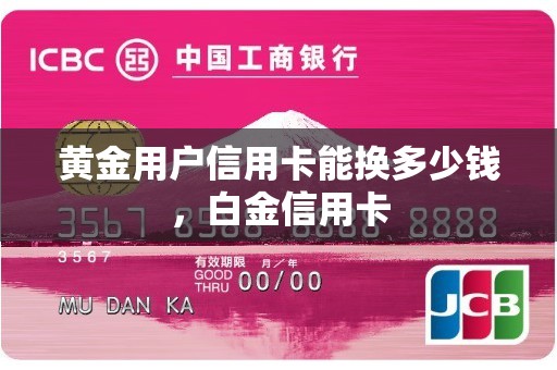 黄金用户信用卡能换多少钱，白金信用卡
