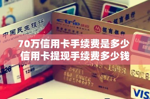 70万信用卡手续费是多少 信用卡提现手续费多少钱
