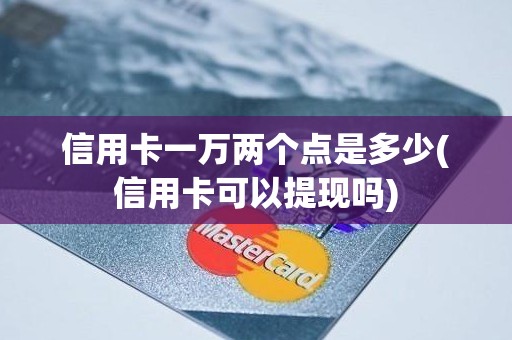 信用卡一万两个点是多少(信用卡可以提现吗)