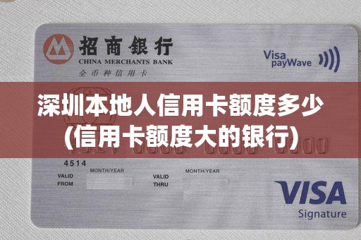 深圳本地人信用卡额度多少(信用卡额度大的银行)