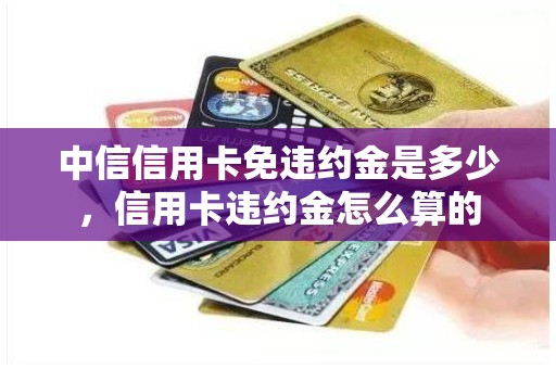 中信信用卡免违约金是多少，信用卡违约金怎么算的