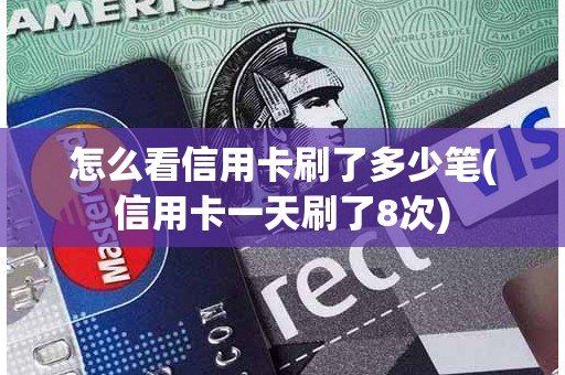 怎么看信用卡刷了多少笔(信用卡一天刷了8次)