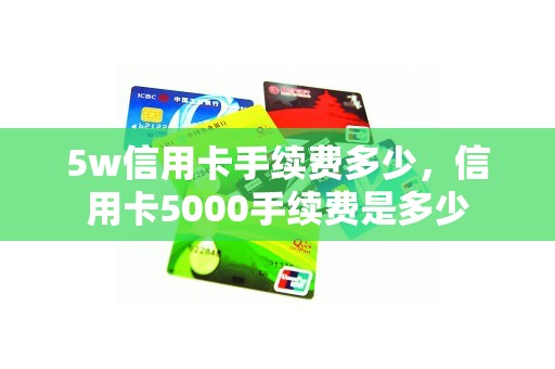 5w信用卡手续费多少，信用卡5000手续费是多少