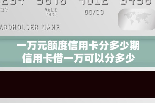 一万元额度信用卡分多少期 信用卡借一万可以分多少期