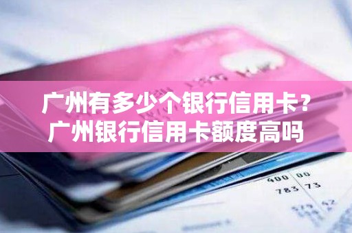 广州有多少个银行信用卡？广州银行信用卡额度高吗