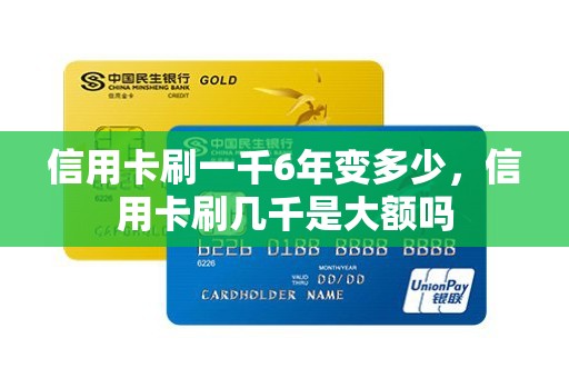 信用卡刷一千6年变多少，信用卡刷几千是大额吗