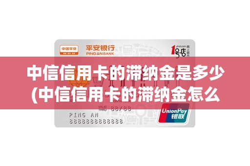 中信信用卡的滞纳金是多少(中信信用卡的滞纳金怎么算)