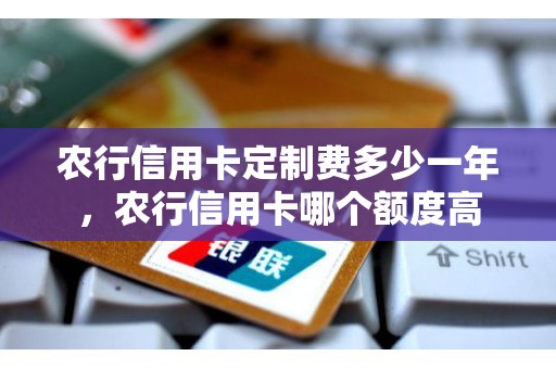 农行信用卡定制费多少一年，农行信用卡哪个额度高