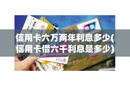 信用卡六万两年利息多少(信用卡借六千利息是多少)