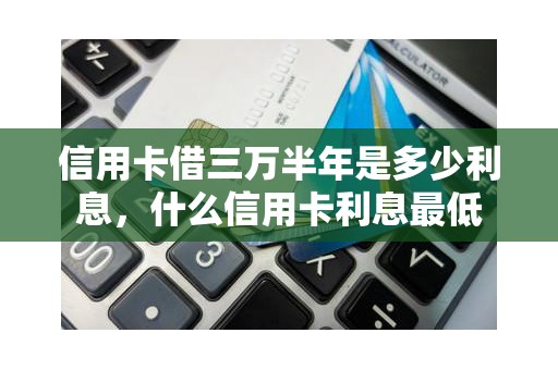信用卡借三万半年是多少利息，什么信用卡利息最低