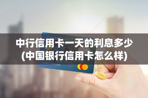 中行信用卡一天的利息多少(中国银行信用卡怎么样)