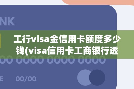 工行visa金信用卡额度多少钱(visa信用卡工商银行透支额度)
