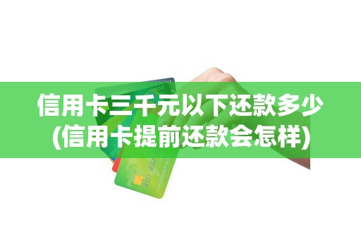 信用卡三千元以下还款多少(信用卡提前还款会怎样)