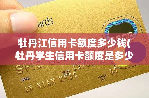 牡丹江信用卡额度多少钱(牡丹学生信用卡额度是多少)