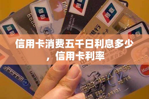 信用卡消费五千日利息多少，信用卡利率