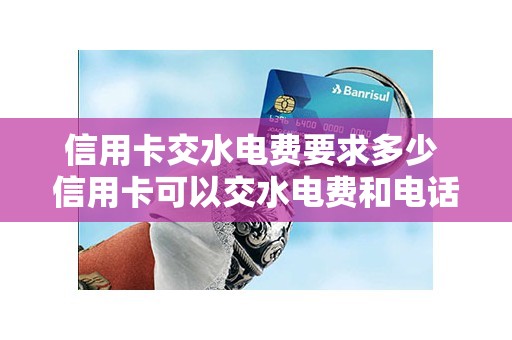 信用卡交水电费要求多少 信用卡可以交水电费和电话费吗
