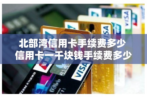 北部湾信用卡手续费多少 信用卡一千块钱手续费多少