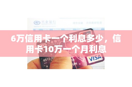 6万信用卡一个利息多少，信用卡10万一个月利息