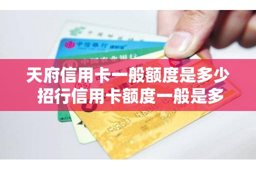 天府信用卡一般额度是多少 招行信用卡额度一般是多少
