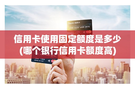 信用卡使用固定额度是多少(哪个银行信用卡额度高)