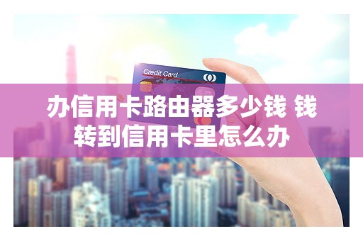 办信用卡路由器多少钱 钱转到信用卡里怎么办