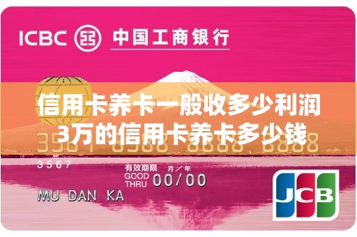 信用卡养卡一般收多少利润 3万的信用卡养卡多少钱