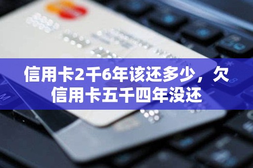 信用卡2千6年该还多少，欠信用卡五千四年没还